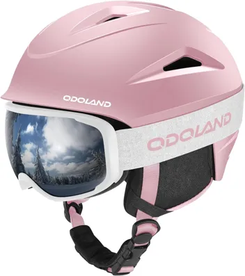 Odoland Ski Helmet with Ski Goggles + coupon