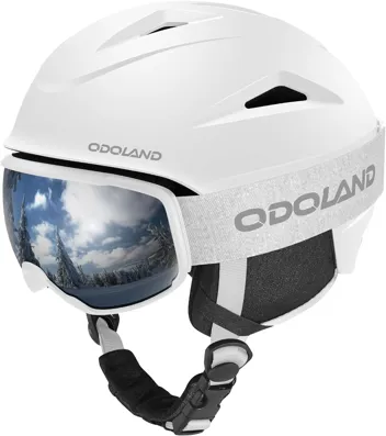 Odoland Ski Helmet with Ski Goggles + coupon