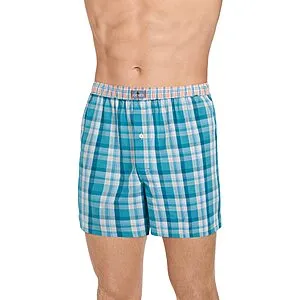 Underwear 100% Cotton Woven 5" Boxer (Drowsy Dream Plaid, Size