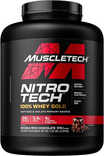 Nitro-Tech Vanilla Whey Gold Protein Powder (5lbs)