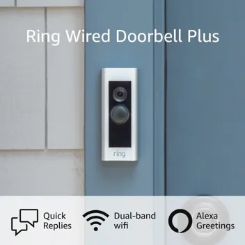 Ring Wired Doorbell Plus 1080p Video Doorbell (Video Doorbell Pro)