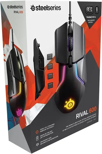 Rival 600 Dual Optical Sensor RGB Gaming Mouse