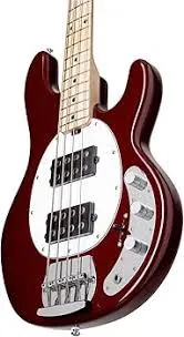 SB4 4-String Electric Bass Guitar Candy Apple Red