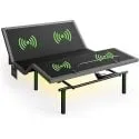 Queen Adjustable Massage Bed Base with Under-Bed Light