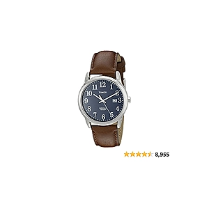 Easy Reader 38mm Leather Strap Watch