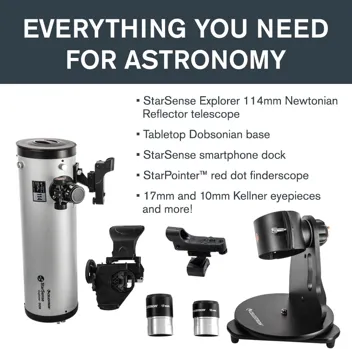 StarSense Explorer 150mm Tabletop Dobsonian Smartphone App-Enabled Telescope