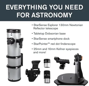 StarSense Explorer 150mm Tabletop Dobsonian Smartphone App-Enabled Telescope