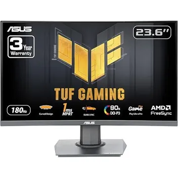Tuf 23.6" 1080p 180Hz 1ms Curved Monitor
