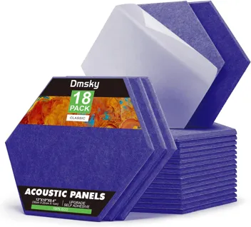 Dmsky 12"x10"x0.4" Hexagon Acoustic Panels