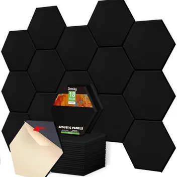 Dmsky 12"x10"x0.4" Hexagon Acoustic Panels