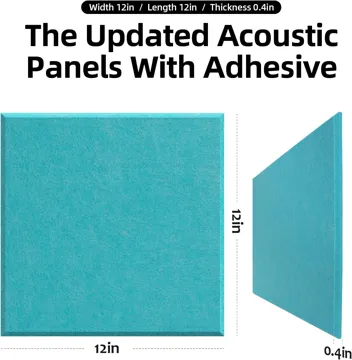 Dmsky 12"x10"x0.4" Hexagon Acoustic Panels