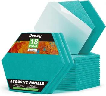 Dmsky 12"x10"x0.4" Hexagon Acoustic Panels