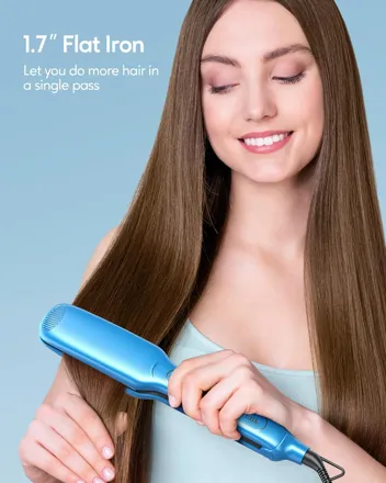 Wavytalk Salon Flat Iron Hair Straightener with Auto Shut-Off