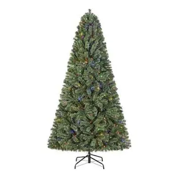 Home Accents Holiday 6.5ft Pre-Lit LED Festive Pine Artificial Christmas Tree