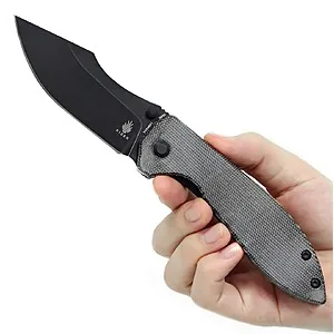 Pelican Mini Folding Knife, Black N690 Micarta Handle V4548N1