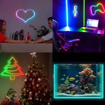 Lakafifi 16.4' RGB LED Neon Rope Lights