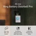 Ring Battery Doorbell Pro 1536p HD+ 3D Motion Detection Video Doorbell | with Trade-in