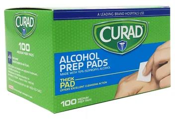 CURAD Alcohol Prep Pads ( Boxes) | 400 Pieces of Medium Isopropyl Alcohol Wipes Individually Wrapped | First Aid Alcohol Swabs for Cuts & Scrapes | Medical Alcoh