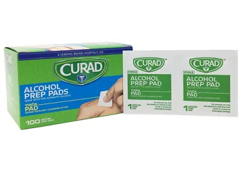 CURAD Alcohol Prep Pads ( Boxes) | 400 Pieces of Medium Isopropyl Alcohol Wipes Individually Wrapped | First Aid Alcohol Swabs for Cuts & Scrapes | Medical Alcoh