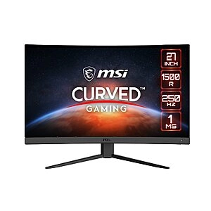 G27C4X 27" Curved Gaming Monitor, 1920 x 1080 (FHD), 1ms, 250Hz FreeSync Premium