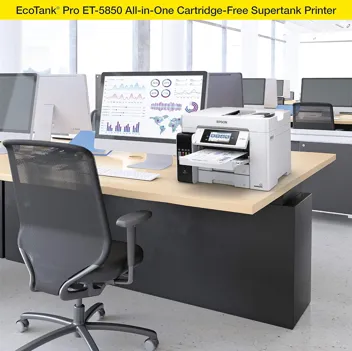 PREIMUM CONDITION - Epson EcoTank Pro ET-5850 Wireless Color All-in-One Supertank Printer