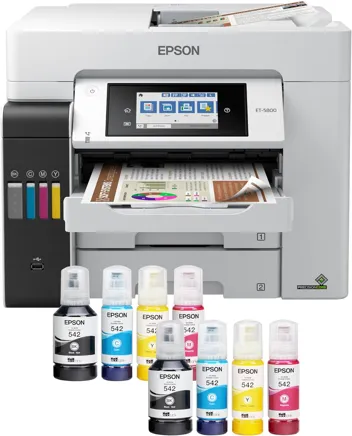 PREIMUM CONDITION - Epson EcoTank Pro ET-5850 Wireless Color All-in-One Supertank Printer