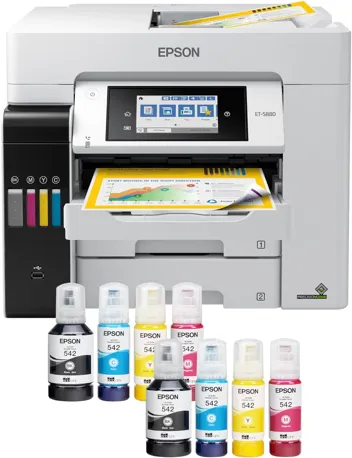 PREIMUM CONDITION - Epson EcoTank Pro ET-5850 Wireless Color All-in-One Supertank Printer