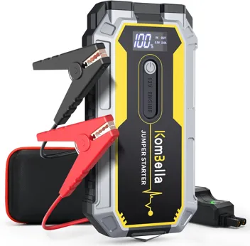 KomBella 12V 1200A Car Jump Starter w/ Smart Jumper Cables