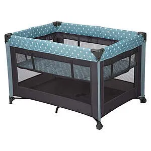 Babideal Baby Dottie Playard w/ Bassinet (Blue Dot)