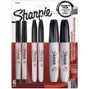 Permanent Markers Variety Pack (6-Count, Black)