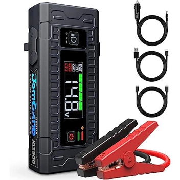 JomGand JQ2500 2500A 12V Jump Starter & 18000mAh Power Bank (Up to 8L Gas Engine)