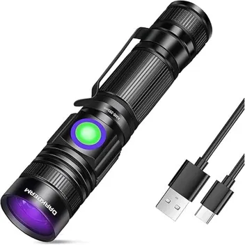 Darkbeam 395nm USB-Rechargeable UV LED Mini Black Light Flashlight