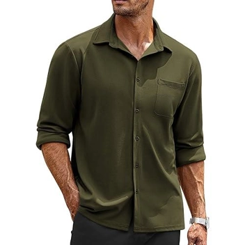 Coofandy Long Sleeve Wrinkle Free Shirt