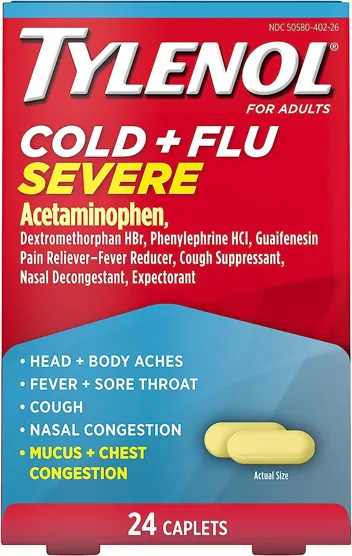 Cold + Flu Severe Medicine Caplets (24ct)