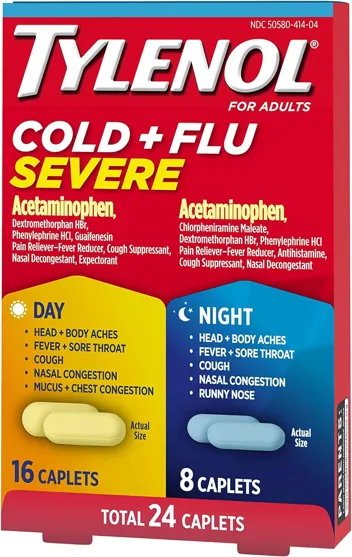 Cold + Flu Severe Medicine Caplets (24ct)