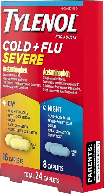 Cold + Flu Severe Medicine Caplets (24ct)