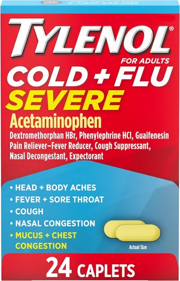 Cold + Flu Severe Medicine Caplets (24ct)