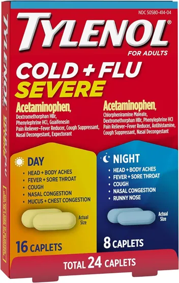 Cold + Flu Severe Medicine Caplets (24ct)