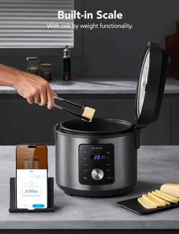 6-in-1 1000W 10-Cup 5.2qt Smart Rice Cooker