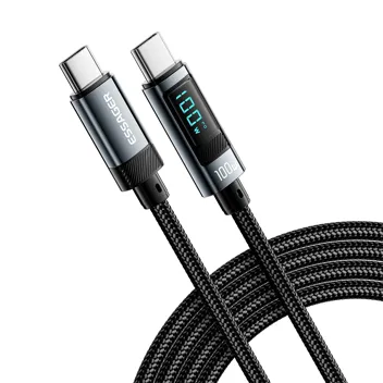 Essager 100W 3.3ft USB-C to USB-C Cable with Wattage Display