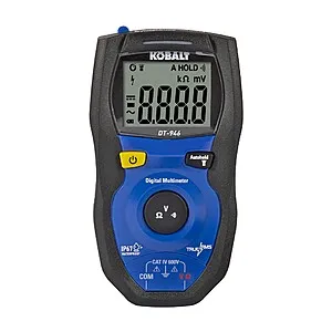 Kobalt Digital Display Multimeter 600V in Black | DT-946