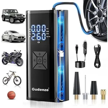 Gudenze 160PSI 7500mAh Portable Tire Inflator Air Compressor