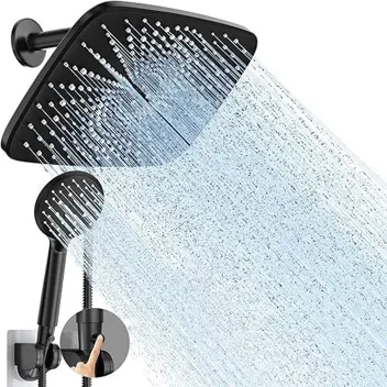 11.8" Rectangle 6-Mode High Pressure Rain Shower Head with Handheld Spary Combo