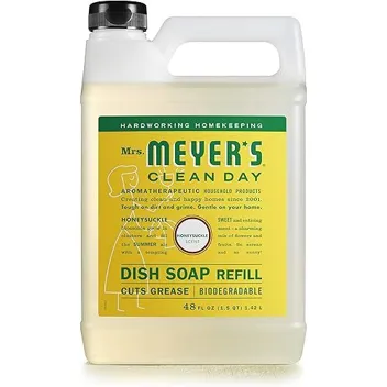 Mrs. Meyer's Clean Day 48oz Biodegradable Dish Soap Refill (Honeysuckle)