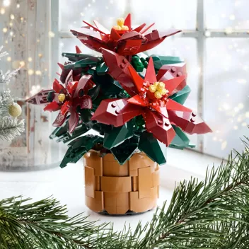 Icons Poinsettia Artificial Flower Building Set (10370)