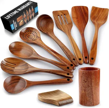 6-Piece Wooden Spoons for Cooking