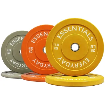 100lb Olympic Steel Hub Bumper Plate Weight Plate Set (Color Coded)