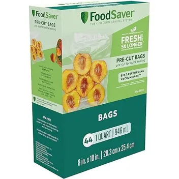 FoodSaver 1-Quart Precut Vacuum Sealer Bags (44-Count)