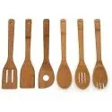 Lipper International 826 Bamboo Wood Kitchen Tools (6-Piece)