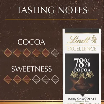 EXCELLENCE 85% Cocoa Dark Chocolate Bar